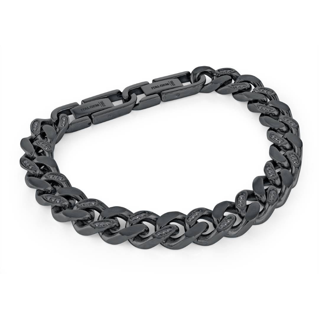 9.4MM CZ CURB BRACELET