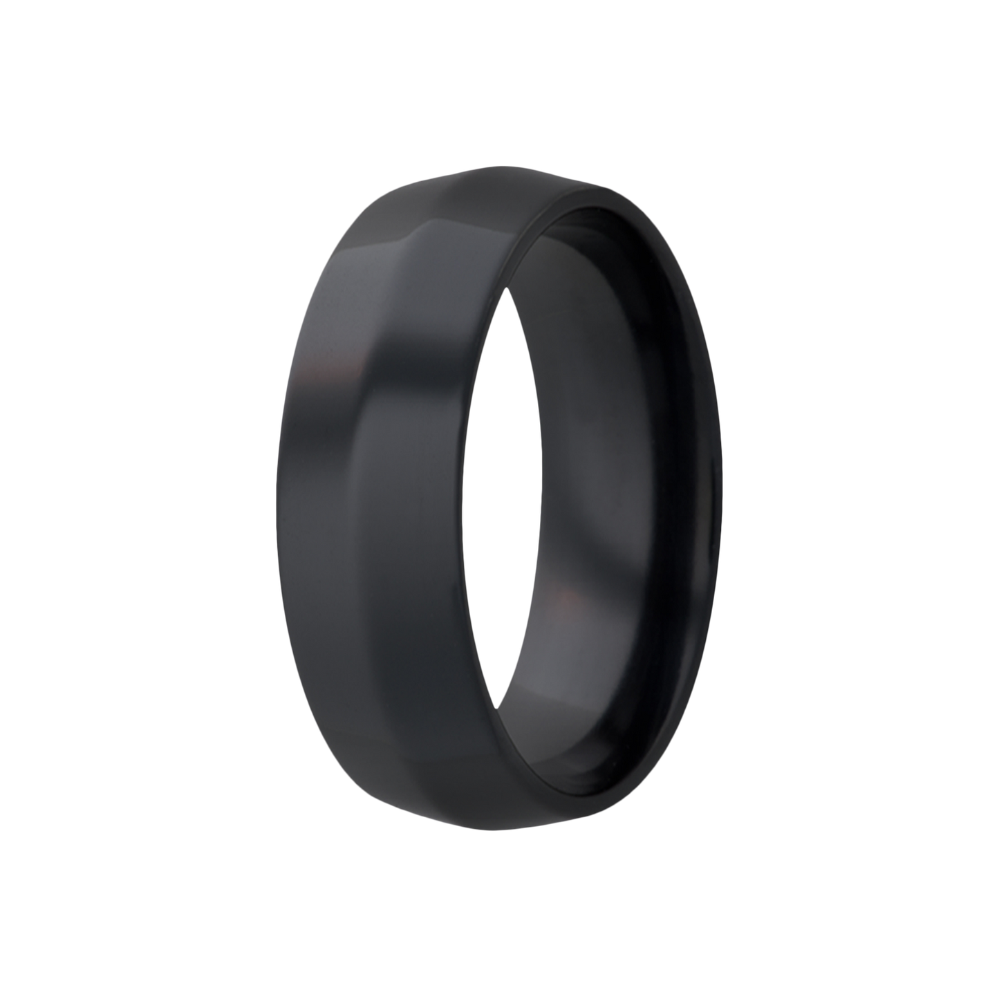 Zirconium Knife Edge Polished Ring - Fast Delivery