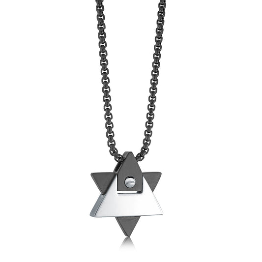 GEOMETRIC STAR OF DAVID PENDANT