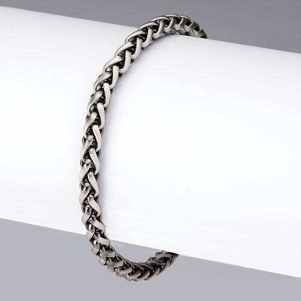 Italian Sterling Silver Wheat Bracelet