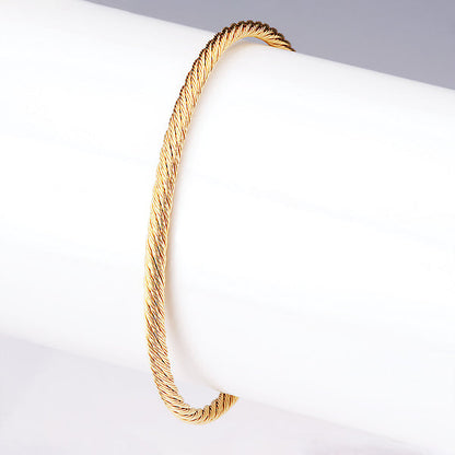Gold Plated Sterling Silver Italian Cuff Bracelet