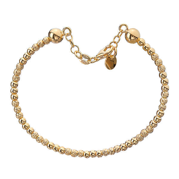 Italian Gold Plated Bead Bangle