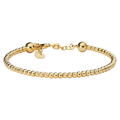 Italian Gold Plated Bead Bangle