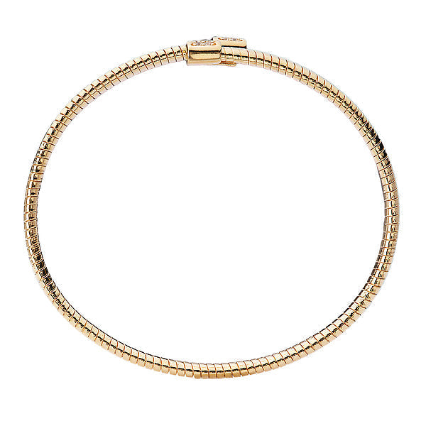 Italian Gold Plated Bypass Bangle