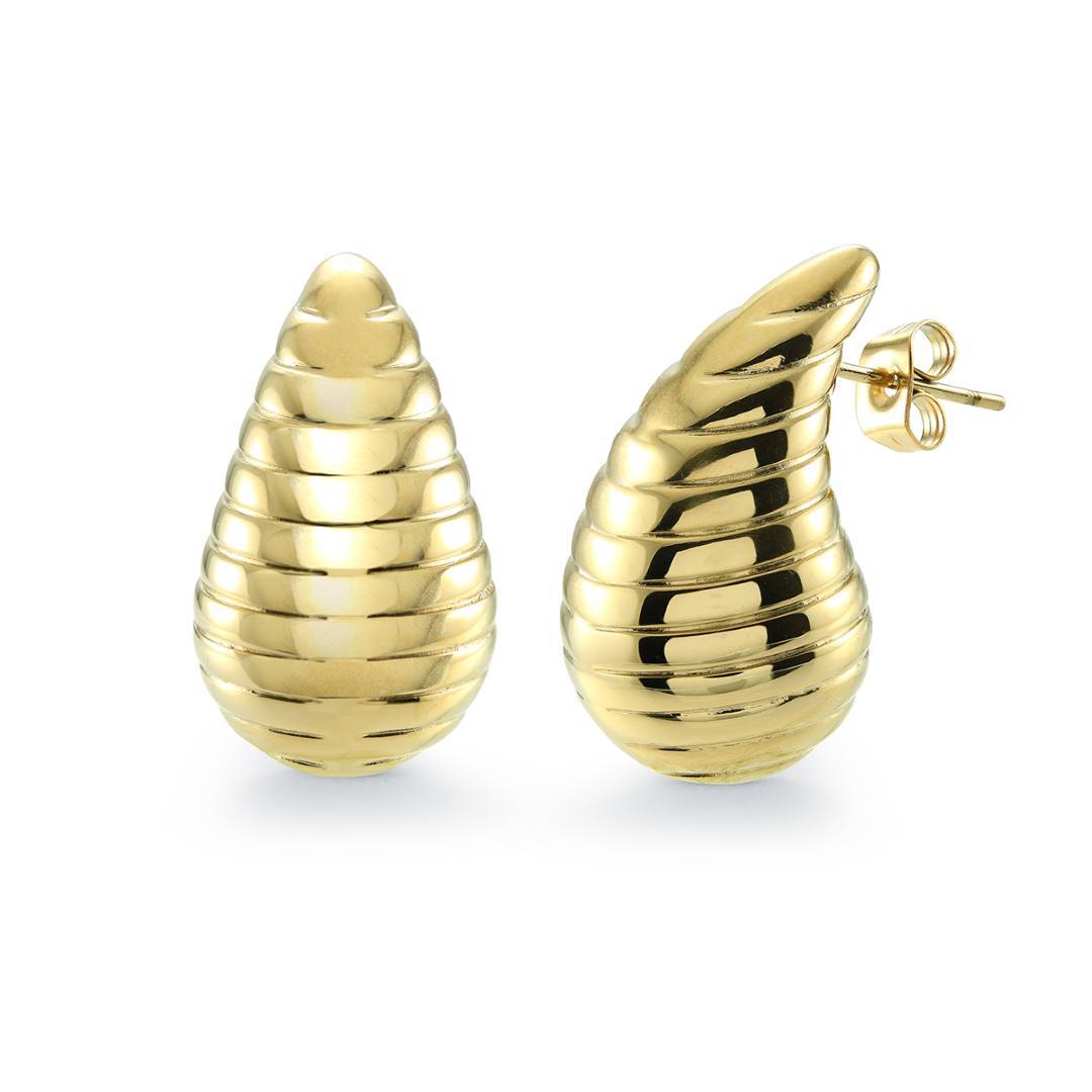 27MM WAVE DROP EARRINGS
