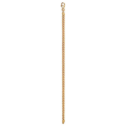 Italian Gold Plated Curb Link Bracelet