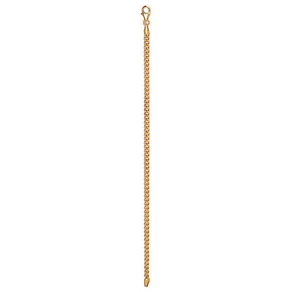 Italian Gold Plated Curb Link Bracelet