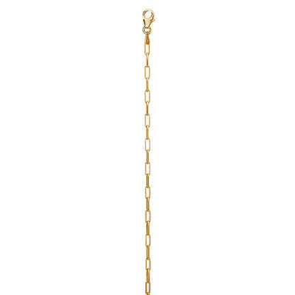 Italian Gold Plated Paperclip Necklace