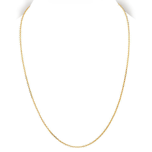 Italian Gold Plated Rollo Chain