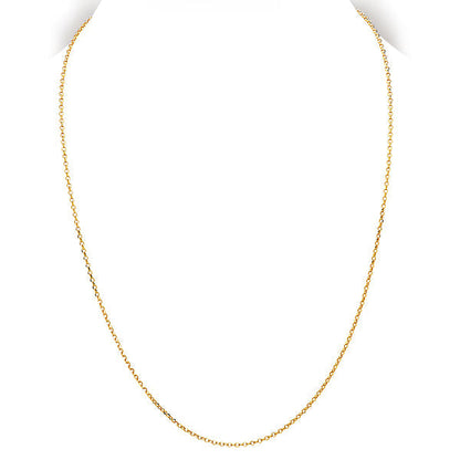 Italian Gold Plated Rollo Chain