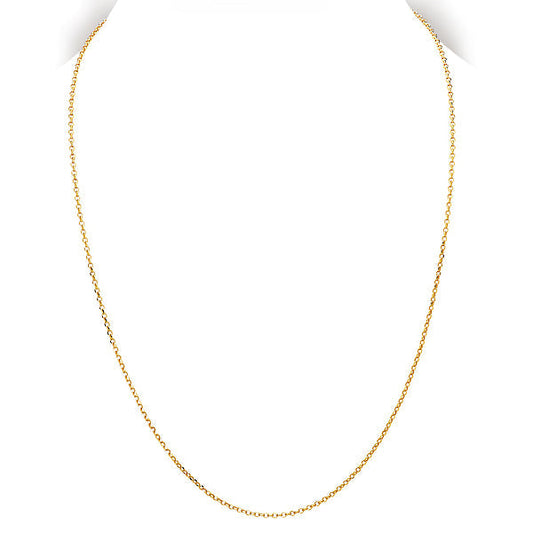 Italian Gold Plated Rollo Chain