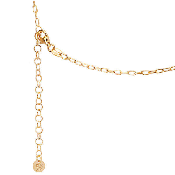 Italian U Link and Pearl Necklace