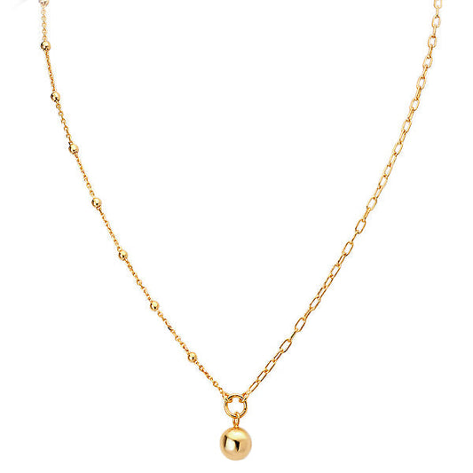 Italian Paperclip Bead Necklace