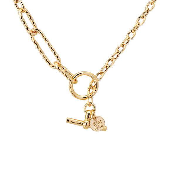 Italian Gold Plated Sterling Silver Link Necklace