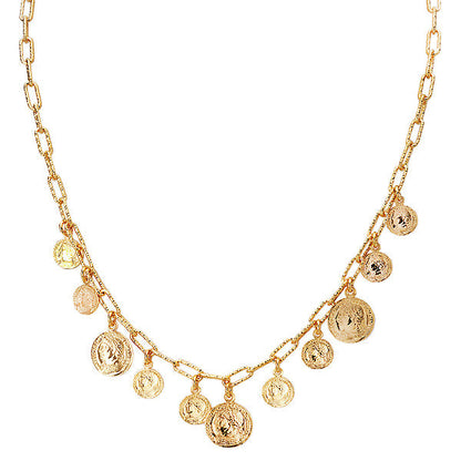 Italian Gold Plated Charm Necklace