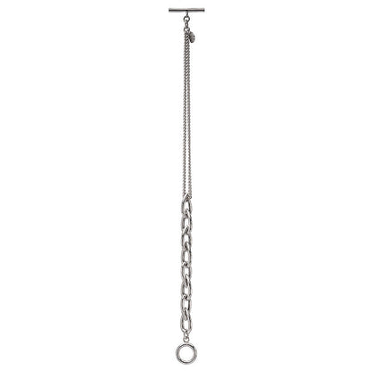 Italian Sterling Silver Rhodium Plated Chain Bracelet