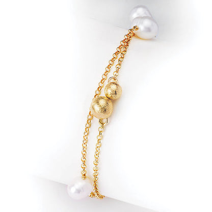 Italian Bead and Pearl Bracelet