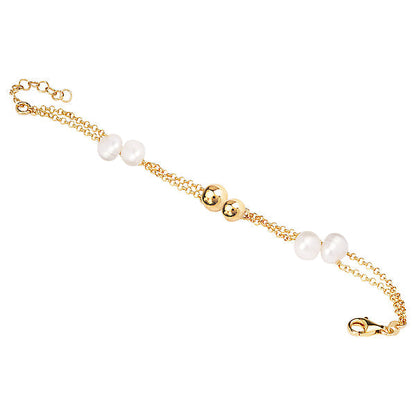 Italian Bead and Pearl Bracelet