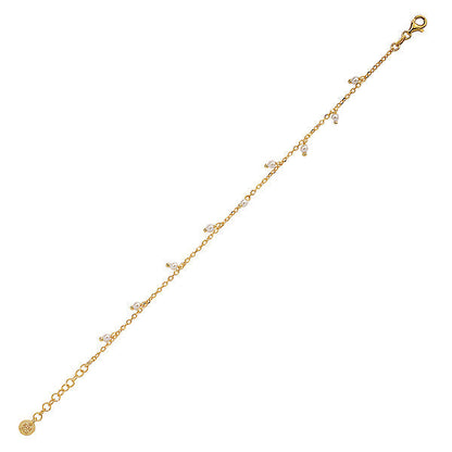 Italian Gold Plated Pearl Bracelet
