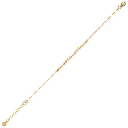 Italian Gold Plated Bead Bracelet