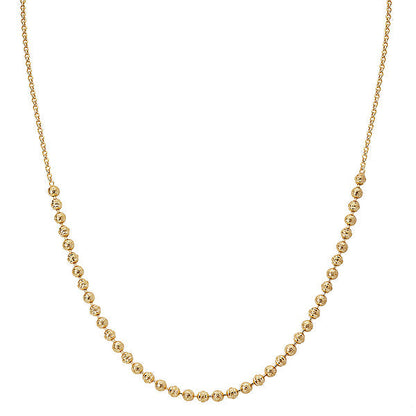 Italian Gold Plated Bead Necklace