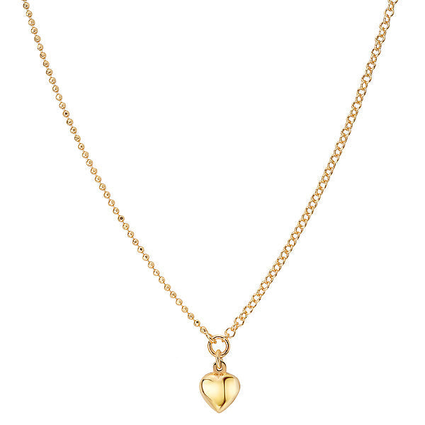 Italian Gold Plated Heart Necklace