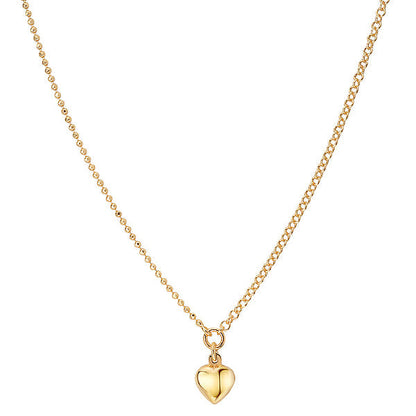 Italian Gold Plated Heart Necklace