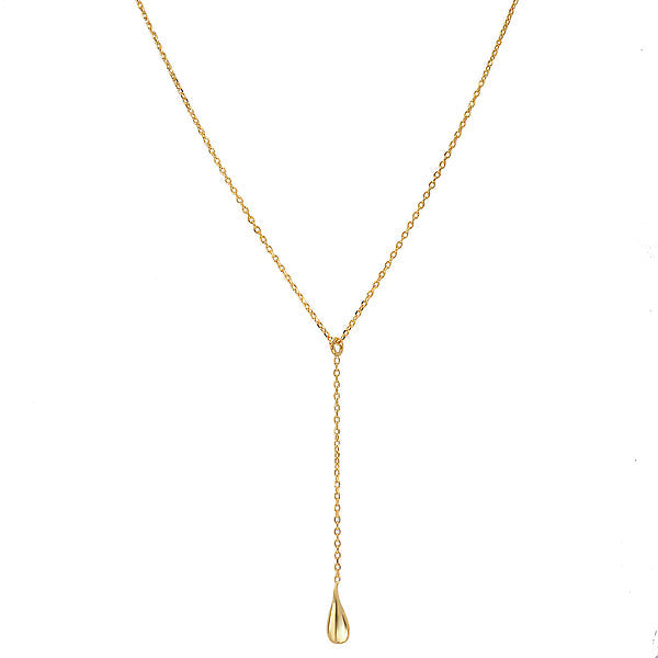 Italian Gold Plated Y Necklace