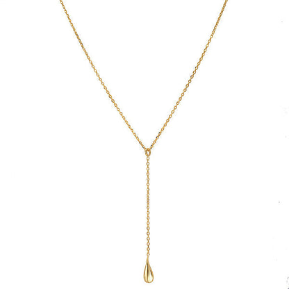 Italian Gold Plated Y Necklace