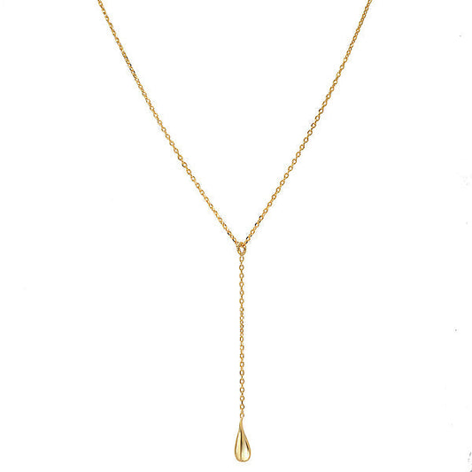 Italian Gold Plated Y Necklace