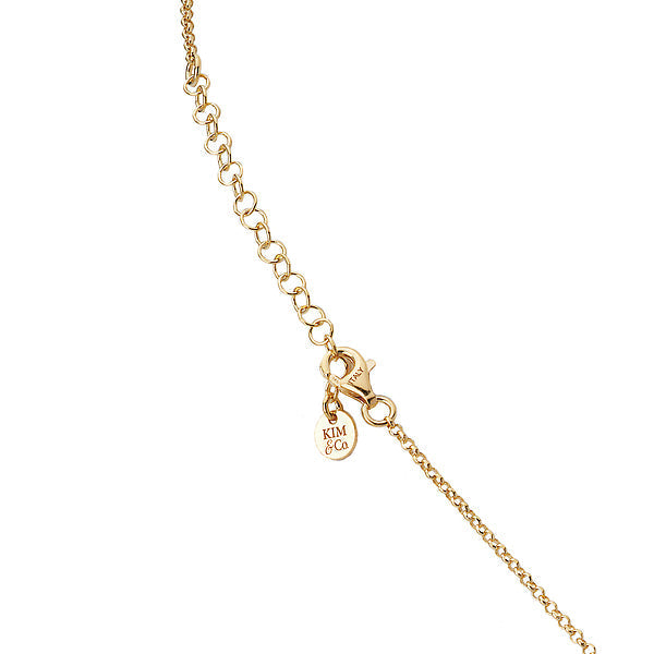 Italian Gold Plated Y Necklace