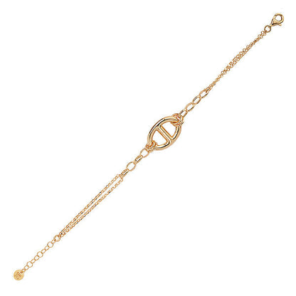 Italian Gold Plated Mariner Bracelet