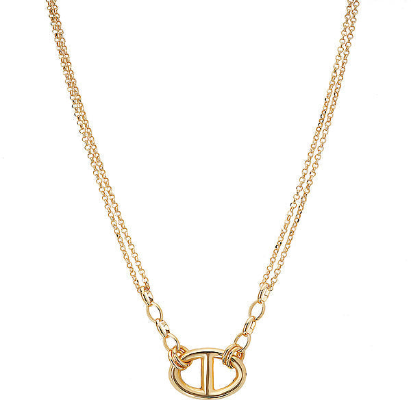 Italian Gold Plated Mariner Necklace