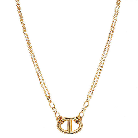 Italian Gold Plated Mariner Necklace