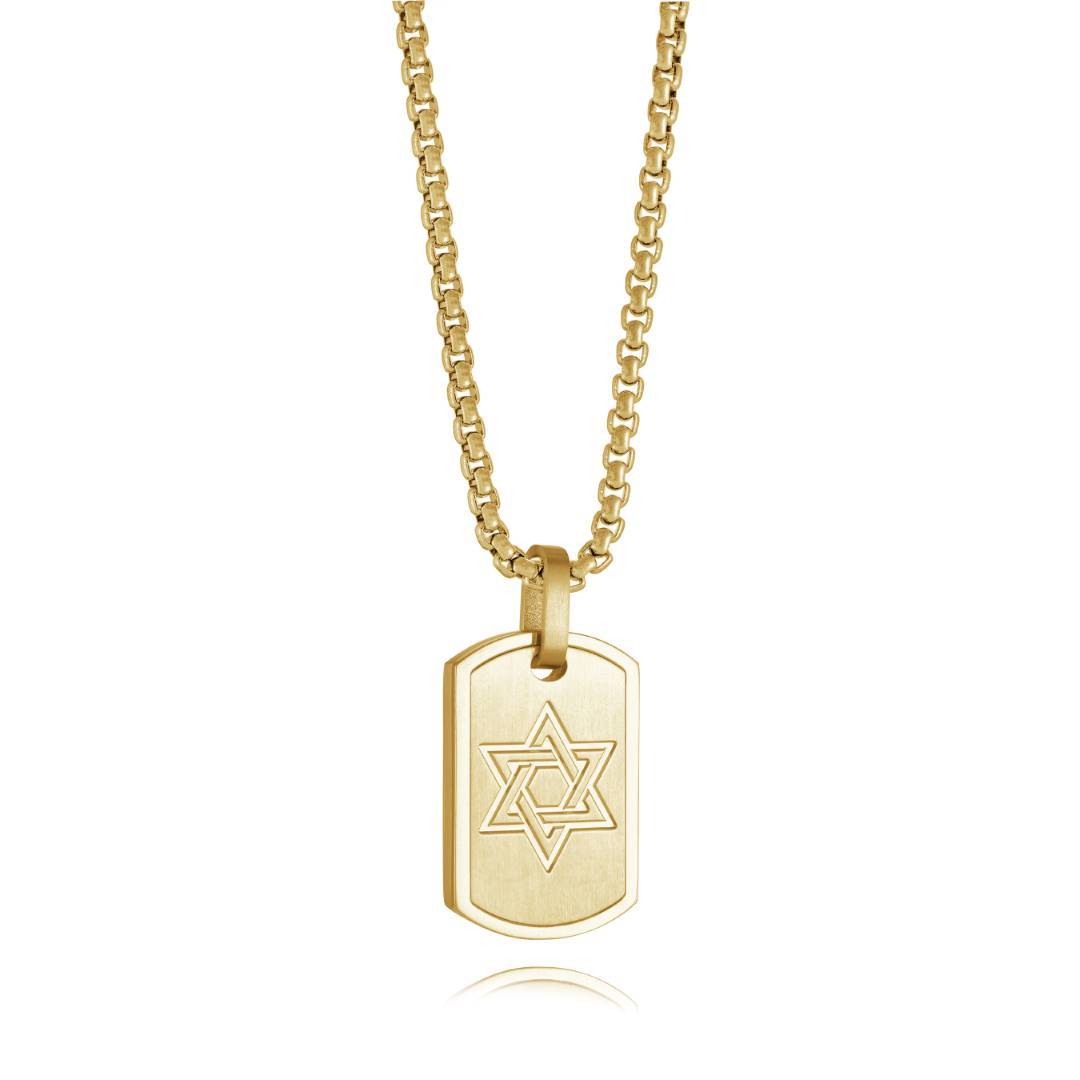 STAR DAVID DOG TAG PENDANT