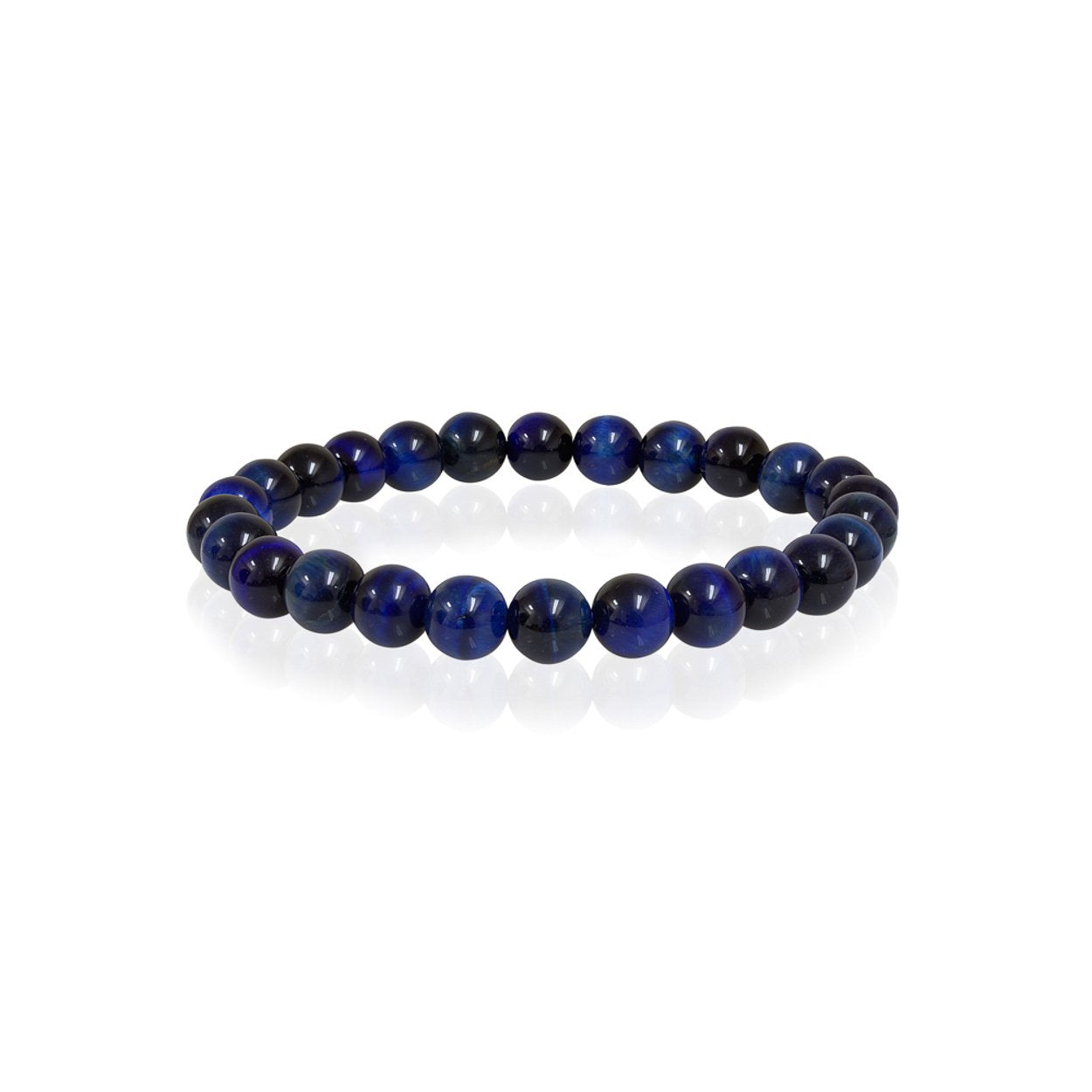 8MM TIGER'S-EYE BEAD BRACELET