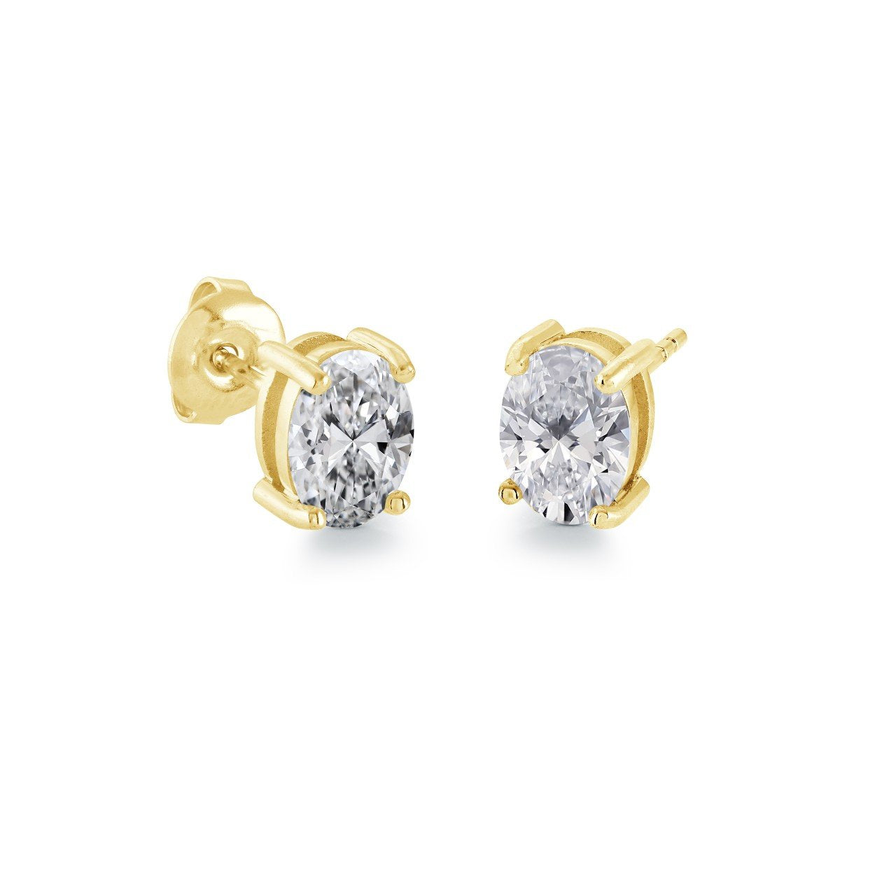 6MM OVAL-CZ STUDS