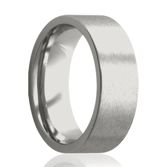 Cobalt Comfort Fit Satin Finish Ring