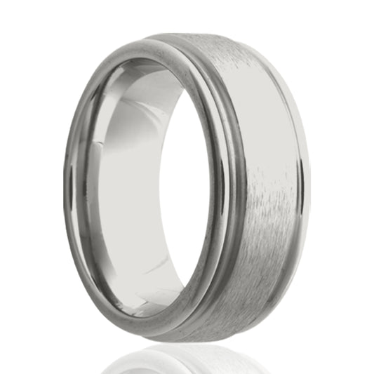 Cobalt Comfort Fit Ring with Satin Finish