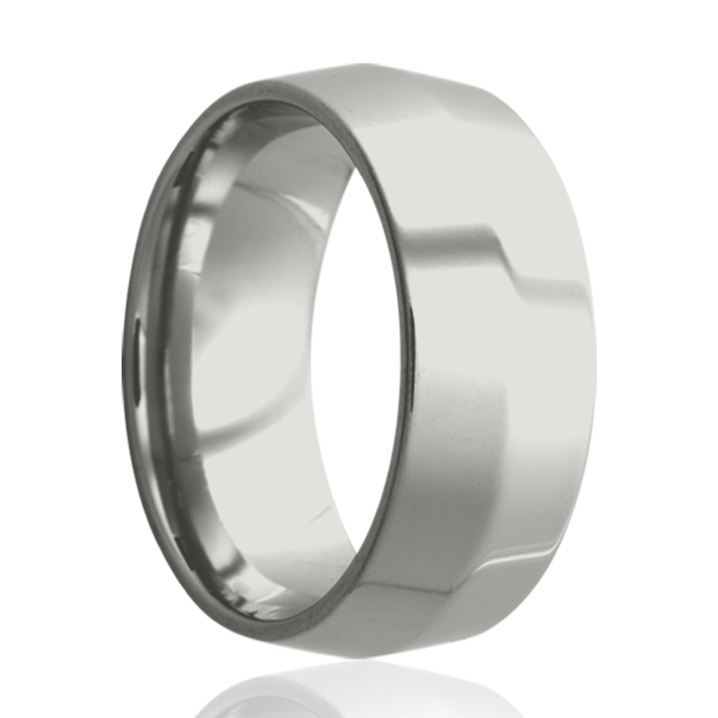 Cobalt Knife Edge Polished Ring - Fast Delivery