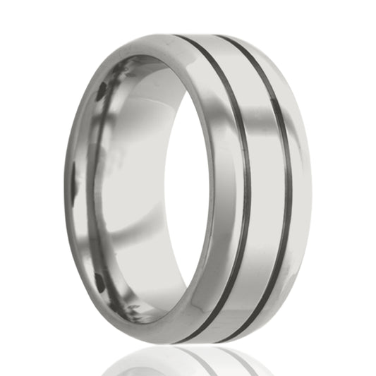 Cobalt Comfort Fit Ring with Polished Finish