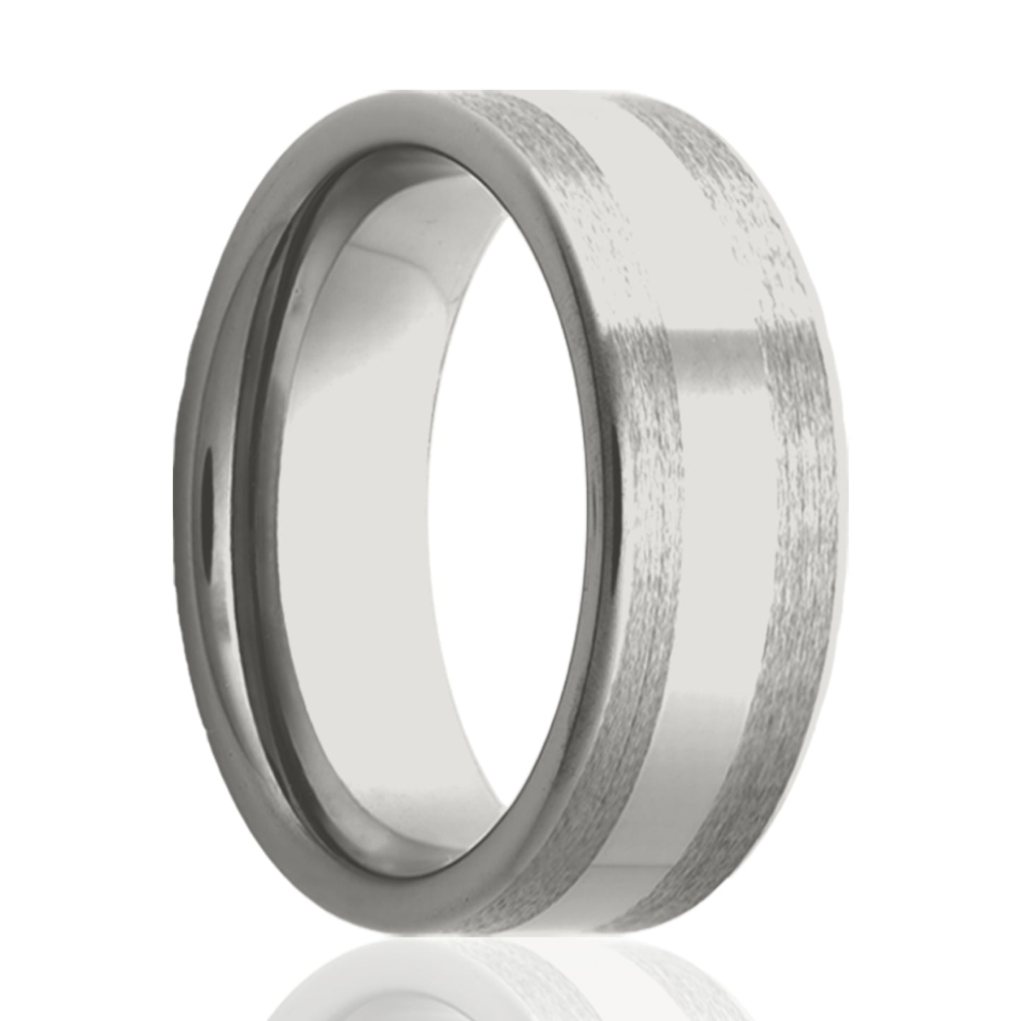 Cobalt Comfort Fit Ring with Polished Top