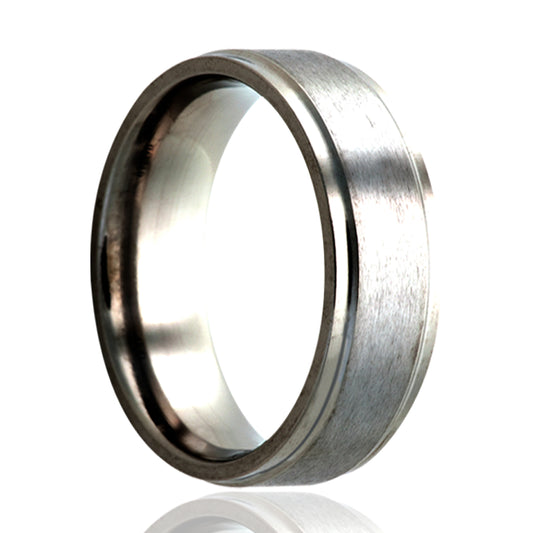 Titanium Comfort Fit Ring with Satin Finish