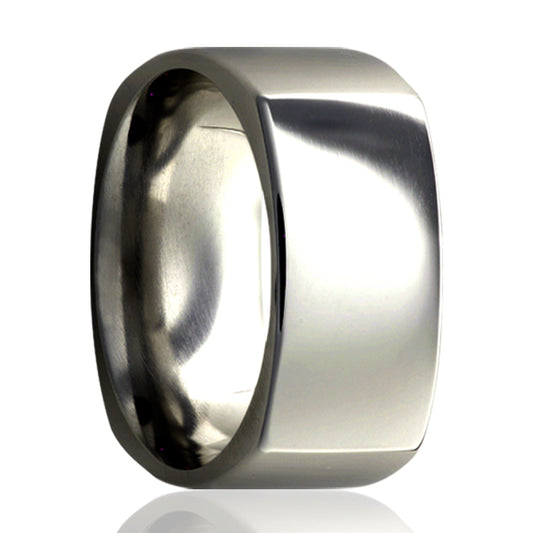 Titanium Comfort Fit Polished Square Ring