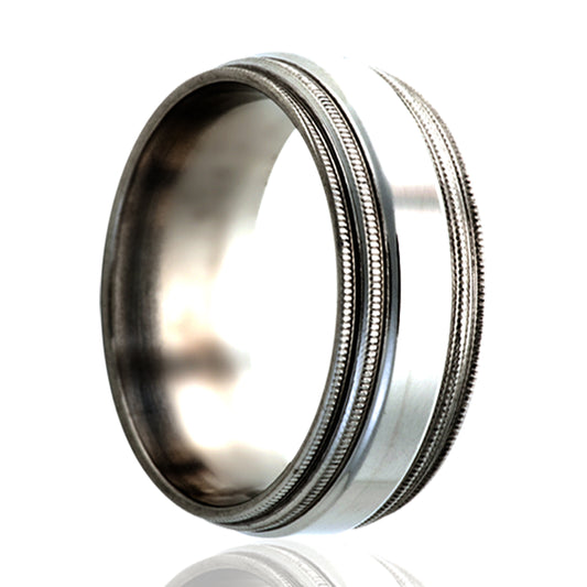 Cobalt Comfort Fit Polished Top Ring