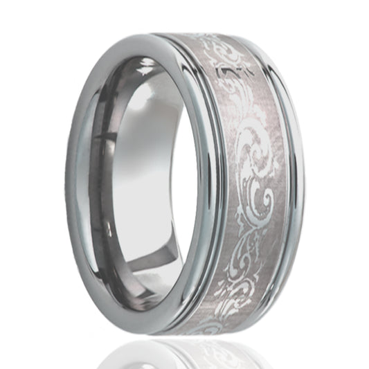 Tungsten Comfort Fit Ring with Polished Finish