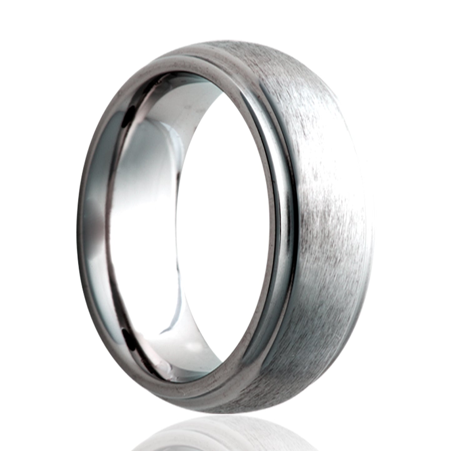 Tungsten Dome Step Edge Ring - Satin Finish