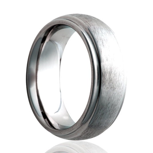 Tungsten Dome Step Edge Ring - Satin Finish