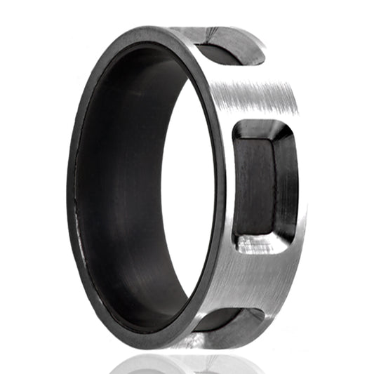 Metal Fit Finish Cobalt Zirconium Satin Windows Ring