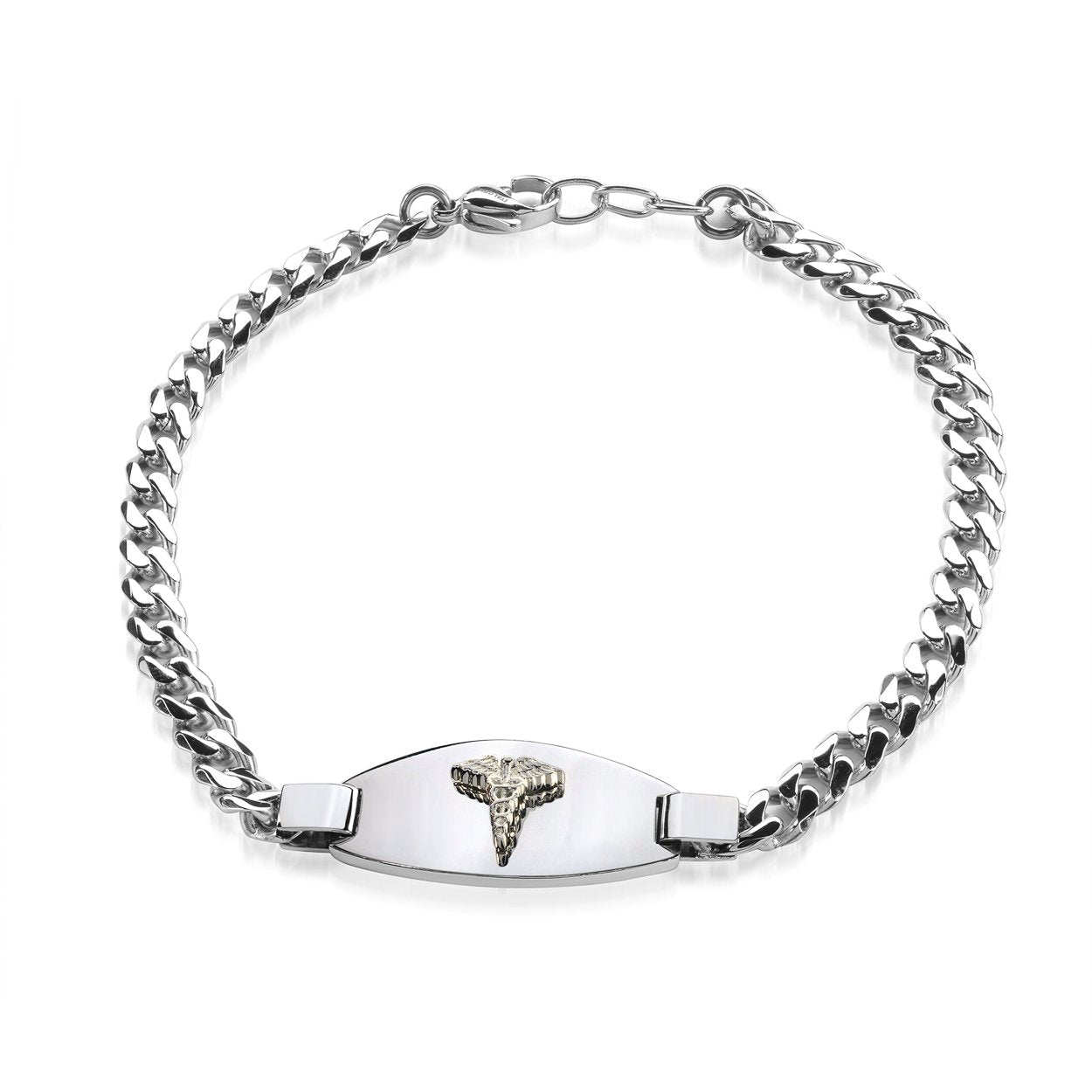 4.6MM CURB LINK MEDIC BRACELET